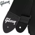 GIBSON® สายสะพายกีตาร์โปร่ง / สายสะพายกีตาร์ไฟฟ้า กว้าง 2" ของแท้ รุ่น Regular Style Jet Black สีดำ ** Made in USA **