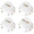 Paramount ชุดปุ่ม Tone และปุ่ม Volume กีตาร์ไฟฟ้าทรง Strat รุ่น KPTV15WH-S1 สีขาว Tone Knob, Volume Knob