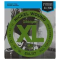D'Addario® สายกีตาร์ไฟฟ้า เบอร์ 11 แบบนิกเกิล ของแท้ 100% รุ่น EXL117 Top/Extra Heavy Bottom, Medium 11-56 ** Made in USA **