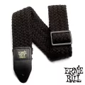 ERNIE BALL® Polyspun สายสะพายกีตาร์ วัสดุนุ่มหนาคล้ายผ้าฝ้าย ปรับยาว 41''-72'' ใช้ได้กับกีตาร์ทุกประเภท Black ** Made in USA **