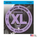 D'Addario® EXL190 สายกีตาร์เบส 4 สาย แบบนิกเกิล ของแท้ 100% Custom Light, 40-100 ** Made in USA **