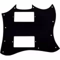 Paramount ปิ๊กการ์ดกีตาร์ไฟฟ้า ทรง SG 4 Ply รุ่น X511000810 Gloss Black SG Pickguard 4 Ply