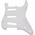 Paramount ปิ๊กการ์ดกีตาร์ไฟฟ้า ทรง Strat 3 Ply แบบ S-S-S รุ่น X100900700 Snow White Strat Type Pickguard