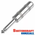 Switchcraft® หัวแจ็คกีตาร์ แบบหัวตรง 1/4" อย่างดี รุ่น 280 Guitar Plug