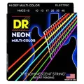 DR Strings สายกีตาร์ไฟฟ้า แบบเรืองแสง เบอร์ 10 สายเคลือบ สีรุ้ง รุ่น NMCE-10 Medium, 10-46 ** Made in USA **