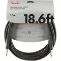 Fender® สายแจ็คกีตาร์ 5.5 เมตร หัวตรง/หัวตรง ของแท้ รุ่น Pro Series 5.5M/18.6FT Instrument Cable / Straight-Straight, Guitar Cable, สายแจ็คกีตาร์