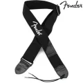 Fender® Strap Black Poly สายสะพายกีตาร์ไฟฟ้า / สายสะพายกีตาร์โปร่ง 2 นิ้ว White มีตราโลโก้ Fender ของแท้ 100%