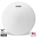Evans™ B14HW หนังกลองสแนร์ 14 แบบขุ่นน้ำมัน 2 ชั้น หนา 10+10 มิล พร้อมเป้าด้านล่าง Heavyweight Coated Snare Drumhead ** Made in USA **