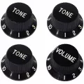 Paramount ชุดปุ่ม Tone และปุ่ม Volume กีตาร์ไฟฟ้าทรง Strat รุ่น KPTV13BK-S1 - สีดำ Tone Knob, Volume Knob