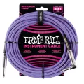 ERNIE BALL® สายแจ็คกีตาร์แบบไนลอนถัก ยาว 7.6m หัวตรง/ หัวงอ 25ft Braided , Straight / Angle Instrument Cable ** Made in USA **