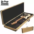 On Stage® GCE6000T เคสกีตาร์ไฟฟ้า สำหรับทรง Strat, Tele, Les Paul, Tele ผิวผ้าไวนิลถักลายทแยง ด้านในบุกำมะหยี่ Hardshel