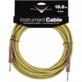 FENDER® Custom Shop Tweed สายแจ็คกีตาร์ 5.5m หัวตรงสองด้าน 18.6ft Instrument Cable