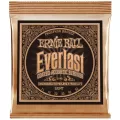 ERNIE BALL® Everlast สายกีตาร์โปร่ง เบอร์ 11 หุ้มทองแดงเคลือบนาโน 100% รุ่น Everlast Coated Phosphor BronzeLight .011 - .052 Made in USA