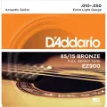 D'Addario® สายกีตาร์โปร่ง เบอร์ 10 แบบ 85/15 Bronze ของแท้ 100% รุ่น EZ900 Extra Light, 10-50 ** Made in USA **