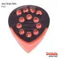Dava Jazz Grip Tips Gels Pick  ปิ๊กกีตาร์ จับดีดได้กระชับด้วยวัสดุยาง ตัวปิ๊กทำจากวัสดุโพลีคาร์บอเนตเจล ** Made in the USA **
