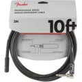 Fender® สายแจ็คกีตาร์ 3 เมตร หัวตรง/หัวงอ ของแท้  รุ่น Pro Series 3M/10FT Instrument Cable / Straight-Angled, Guitar Cable, สายแจ็คกีตาร์