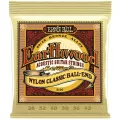ERNIE BALL® สายกีตาร์คลาสสิค Earthwood แบบไนลอนใส สายลวดหัวทอง .028 - .042 / Folk Nylon, Clear & Gold Ball End ** Made in USA **