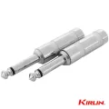 Kirlin CV-2306 x2P หัวแจ็ค หัวแจ็คโมโน แบบเปลือย หัวตรง 1/4" อย่างดี Audio Jack ** 1 แพ็ค มี 2 ตัว **