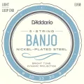 D'Addario® EJ60 สายแบนโจ เบอร์ 9 แบบ Nickel-Plated Steel Light, 9 - 20 ** Made in USA **