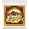 ERNIE BALL® สายกีตาร์โปร่ง 12 สาย 80/20 Bronze ของแท้ 100% รุ่น Earthwood Light, .009 - .046 / 12-String Acoustic Strings ** Made in USA **