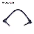 Mooer® AC-6 Patch Cable สายพ่วงเอฟเฟค แบบหัวงอ 2 ข้าง ยาว 6 นิ้ว นำสัญญาณได้ดี วัสดุแข็งแรงทนทาน