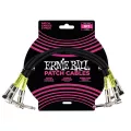 ERNIE BALL® สายพ่วงเอฟเฟค / สายแจ็คต่อเอฟเฟค ยาว 30 ซม. หัวงอ/หัวงอ 1 แพ็คมี 3 เส้น  1FT Patch Cable