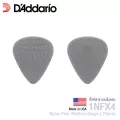 D'Addario® 1NFX4 Nylflex Pick ปิ๊กกีตาร์ ทรงหยดน้ำ ความหนา Medium 0.75 มม. สีเทา ทำจาก Nylon 1 ชิ้น ** Made in USA **