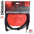 D'Addario® PW-GRA-10 สายแจ็คกีตาร์ 3 เมตร / 10 ฟุต แบบหัวงอ อย่างดี 3M / 10FT, Custom Series Instrument Cable ** Designed and Engineered in USA **