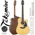 Takamine® GD30CE กีตาร์โปร่งไฟฟ้า 41 นิ้ว ทรง DC ไม้แท้โซลิตซิตก้าสปรูซ/มะฮอกกานี ปิีกอัพ TP-4TD มีจูนเนอร์ในตัว เคลือบเ