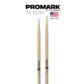 Promark™ ไม้กลอง 7A หัวไนลอน Classic 7A Hickory Nylon Tip Drumstick รุ่น TX7AN ** Made in USA **