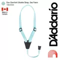 D'Addario® 19UKE03 Eco-Comfort Ukulele Strap สายสะพายอูคูเลเล่ แบบตะขอเกี่ยวช่องเสียง ทำจากวัสดุรีไซเคิล เป็นมิตรต่อสิ่