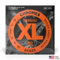 D'Addario® ECG23 สายกีตาร์ไฟฟ้า เบอร์ 10 วัสดุโลหะโครม XL Chrome Flat Wound ของแท้ 100% Extra Light, 10-48 ** Made in