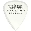 Ernie Ball® Prodigy Standard 2.0 มม.  ปิ๊กกีตาร์ไฟฟ้า หนาทนพิเศษ วัสดุ Delrin® สีขาว ** Made in USA ** Model P09202