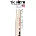 Vic Firth® SD2 ไม้กลอง American Custom Bolero หัวไม้ ปลายกลม  American Custom Round Tip Drumsticks  ** Made in USA **