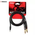 D'Addario® Planet Waves PW-MPTS-06 สายแจ็คแปลง 3.5 mm เป็นสายแจ็คกีตาร์ 1/4 นิ้ว 2 หัว ยาว 1.8 ม สำหรับต่อมือถือเข้าร