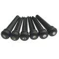 พร้อมส่ง  ส่งเร็ว  6 ชิ้น หมุดอีโบนี่ หมุดไม้ อีโบนี่ กีต้าร์โปร่ง Ebony PIN 6 ชิ้น McQueen