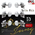 รุ่นใหม่ Der Jung DJ225-M9 เกียร์ 114 ลูกบิดกีตาร์ แบบเปลือย ลูกบิดกีต้าร์โปร่ง ลูกบิดกีต้าร์ 3+3