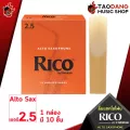 [1 กล่อง 10 ชิ้น] ลิ้นแซกโซโฟน Rico Alto Saxophone - Saxophone Reeds Rico Alto Saxophone [พร้อมเช็ค QC] [แท้100%] เต่าเเดง