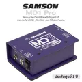 Samson® MD1 Pro Mono Passive Direct Box ไม่ใส่ถ่าน พร้อมปุ่ม Pad ลดความดัง เหมาะกับกีตาร์ไฟฟ้า, กีตาร์โปร่ง, เบส ที่เป
