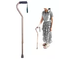 ไม้เท้า จุกยางเดียว มือจับโค้ง Walking Cane with Curved Shape Handle