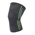 Knee support black knee support equipment/light green stripe