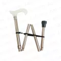ไม้เท้าอลูมิเนียม ประดับเพชร พับได้ ปรับระดับได้ Aluminum Cane Luxurious Design