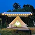 เต็นท์กระโจมแคนวาส ทรงเบล เต็นท์รีสอร์ทผ้าแคนวาส Canvas Bell Tent