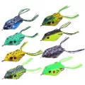 8PCS ผสมสีกบอ่อนล่อชุดน้ำ Wobblers ยางประดิษฐ์เหยื่อ Pike งูหัวเกียร์ kit Fishing Tackle