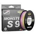 SeaKnight S9 MONSTER/MANSTER 300M 500M 9 Strands สาย Super Strong PE สีเขียวมุมกว้างเทคโนโลยี saltwater Fishing Line