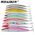 10ชิ้น/เซ็ตเบสบิ๊ก Wobblers ตกปลา Lure Minnow ผสมชุดเหยื่อ Hard ประดิษฐ์18ซม.24G ลอยทะเล trolling Wobbler