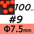 Bimoo 100PCS โฟมลอยลูกปัด Pompano FLOAT ด้านล่าง RIG Rigging วัสดุสำหรับตกปลาน้ำจืดเหยื่อปลอม