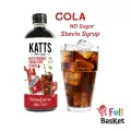 Katts ไซรัปหญ้าหวาน รสโคล่า ไซรัปคีโต หวานไม่มีน้ำตาล เบาหวานทานได้ Stevia Syrup keto syrup 500ml.