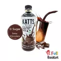 Katts ไซรัปหญ้าหวาน รส Swiss Chocolate ไซรัปคีโต หวานไม่มีน้ำตาล เบาหวานทานได้ Stevia Syrup keto syrup 500ml.