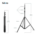 2M Light Stand Tripod with 1/4 Screw Head for Photo Studio Softbox Video Flash Umbrella Reflector Lighting